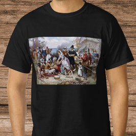 『最初の感謝祭』（最初のかんしゃさい、The First Thanksgiving） ジェアン・フェ Tシャツ