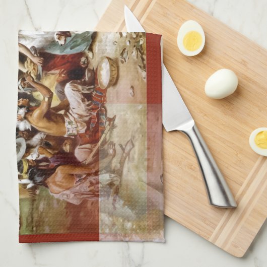 最初の感謝 キッチンタオル (四つ折り)