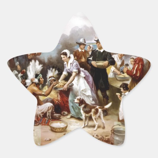 最初の感謝 星シール (正面)