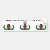 最初の成功または全体的な障害のバンパーステッカー バンパーステッカー (正面)