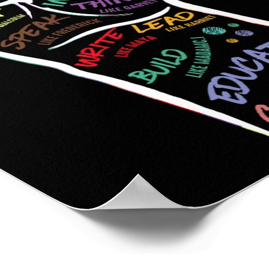 最初の手の黒の生活の問題黒の履歴月 ポスター (角)