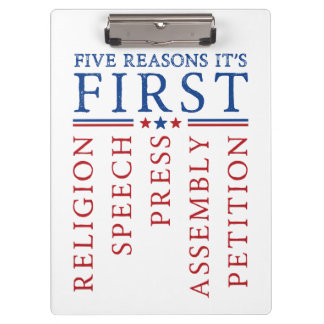 最初の改正による言論の自由の集会 クリップボード