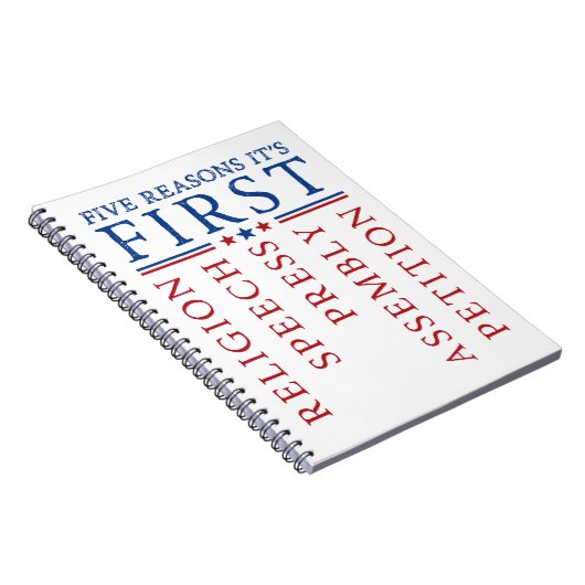 最初の改正による言論の自由の集会 ノートブック (右側)