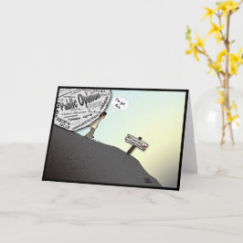 最初の教室の折り畳みグリーティングカード カード