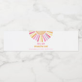 最初の旅のまわりに太陽の女の子の最初の誕生日 ペットボトルラベル (シングルラベル)