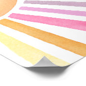 最初の旅のまわりに太陽の女の子の最初の誕生日 ポスター (角)