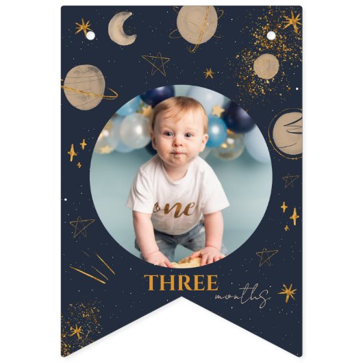 最初の旅のまわりに太陽誕生日旗 バンティングフラッグ (第3の旗)