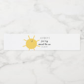 最初の旅のまわりに日の最初の誕生日サンシャインワ ペットボトルラベル (シングルラベル)