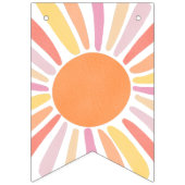 最初の旅のまわりに日の最初の誕生日パーティー紙 バンティングフラッグ (第2の旗)