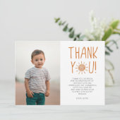 最初の旅のまわりに日の最初の誕生日パーティー サンキューカード (スタンド正面)