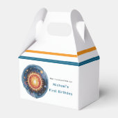 最初の旅のまわりに日の最初の誕生日パーティー フェイバーボックス (裏面サイド)