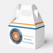 最初の旅のまわりに日の最初の誕生日パーティー フェイバーボックス (正面サイド)