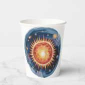 最初の旅のまわりに日の最初の誕生日パーティー 紙コップ (裏面)