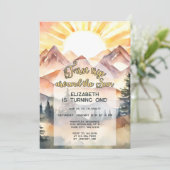 最初の旅のまわりに日の最初の誕生日ボホ自然 招待状 (スタンド正面)