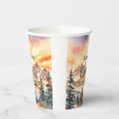 最初の旅のまわりに日の最初の誕生日ボホ自然 紙コップ (左)