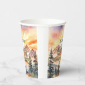 最初の旅のまわりに日の最初の誕生日ボホ自然 紙コップ (右)