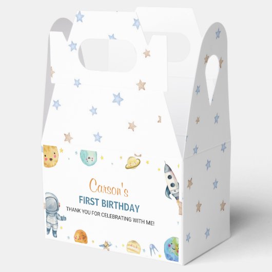 最初の旅のまわりに日の誕生日パーティーの好意ボックス フェイバーボックス (オープン)