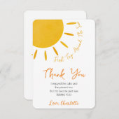 最初の旅のまわりに日サンキューカード サンキューカード (正面/裏面)