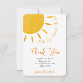 最初の旅のまわりに日サンキューカード サンキューカード (正面)