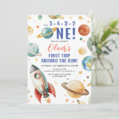 最初の旅のまわりに日宇宙1st誕生日パーティー 招待状 (スタンド正面)