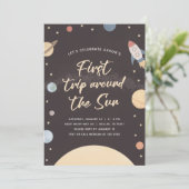 最初の旅のまわりに日宇宙1st誕生日パーティー 招待状 (スタンド正面)