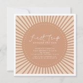 最初の旅のまわりに日房保1歳の誕生日 招待状 (正面)