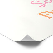 最初の旅のまわりに日誕生日歓迎サイン ポスター (角)