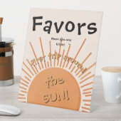 最初の旅のまわりに日1日の誕生日の好意サイン 台座サイン (インサイチュ)