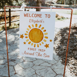 最初の旅のまわりに日 – サンシャインウェルカム ポスター