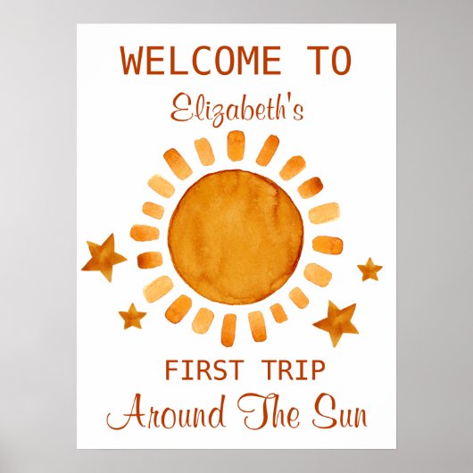 最初の旅のまわりに日 – サンシャインウェルカム ポスター (正面)