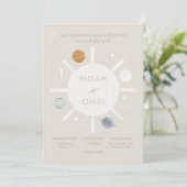 "最初の旅"太陽宇宙1st誕生日 招待状 (スタンド正面)