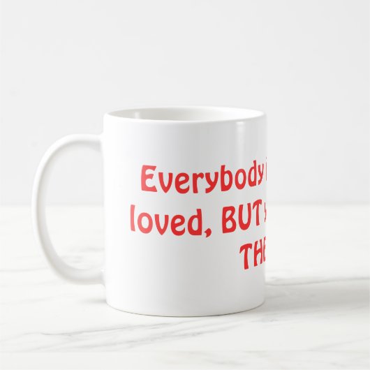 最初の日おもしろい付アイディア コーヒーマグカップ (左)