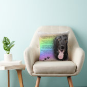 「最初の日から私の生命」に犬入って来ました クッション (椅子)