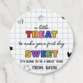 最初の日を甘く丸くするには少しおごる フェイバータグ (正面)