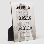 最初の日、Yesの日、日最高のの写真 フォトプラーク (側面)