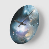 最初の星の灰から ラウンド壁時計 (傾斜)