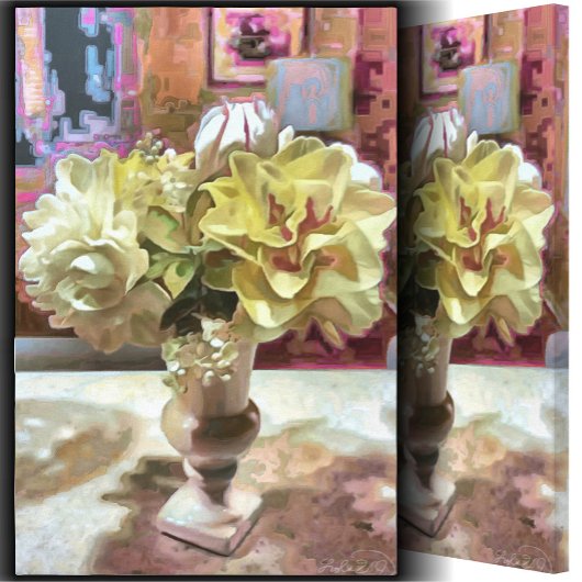 最初の春の花PCM1アート キャンバスプリント