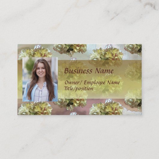 最初の春の花PCM1名刺 名刺 (正面)