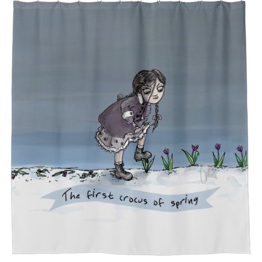 最初の春 シャワーカーテン (正面)