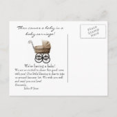 最初の来愛...ベビーだ！ 案内ポストカード (裏面)