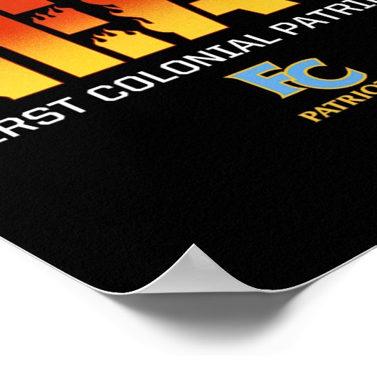 最初の植民地時代の愛国者のロゴ我々は熱Hsをもたらす ポスター (角)