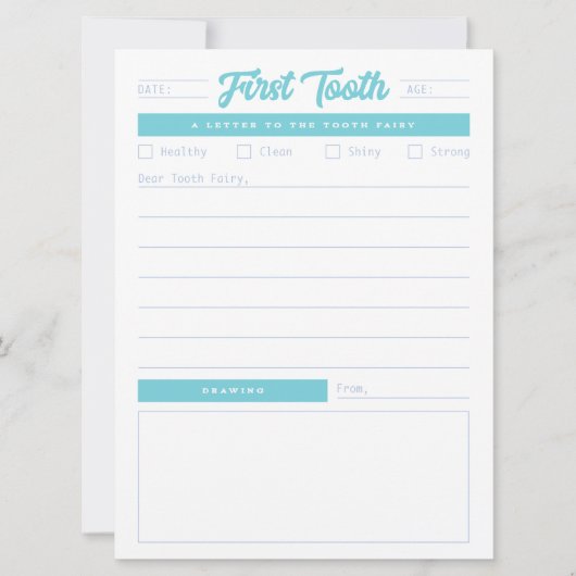 最初の歯の文字 シーズンカード (正面)