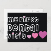 最初の歯科訪問はがき ポストカード (正面/裏面)