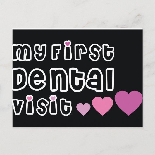 最初の歯科訪問はがき ポストカード (正面)