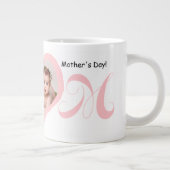 最初の母の日とベビー写真マグカップ ジャンボコーヒーマグカップ (右)
