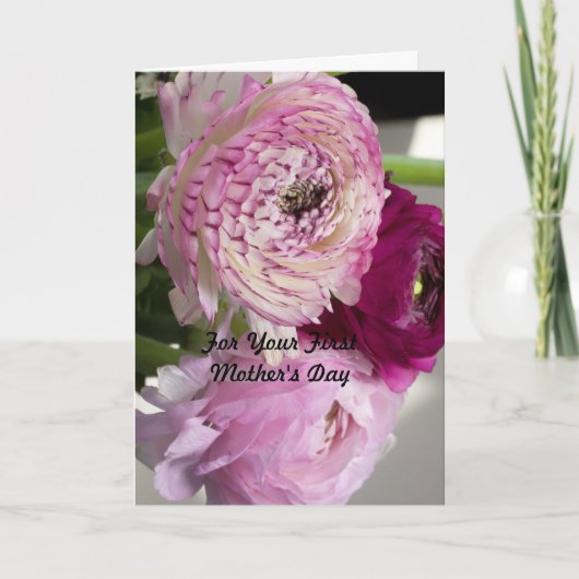 最初の母の日のカード カード (正面)