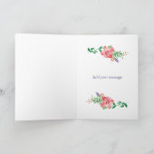 最初の母の日の写真グリーティングカード カード (内部)