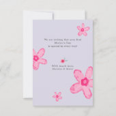 最初の母の日の写真フラットカード (裏面)