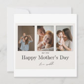 最初の母の日の写真フラットカード シーズンカード (正面)