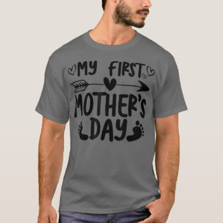 最初の母の日の妊娠の発表の準備 Tシャツ